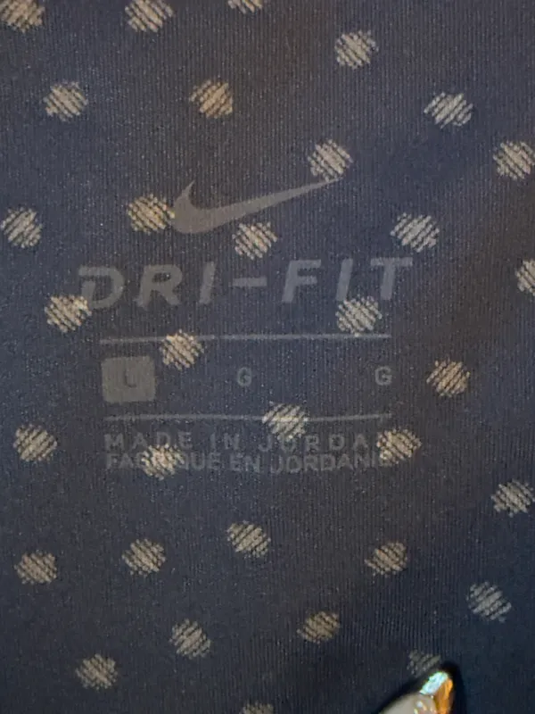 Nike Dri-fit High-Rise Navy Polka Dot Leggings - Image 6