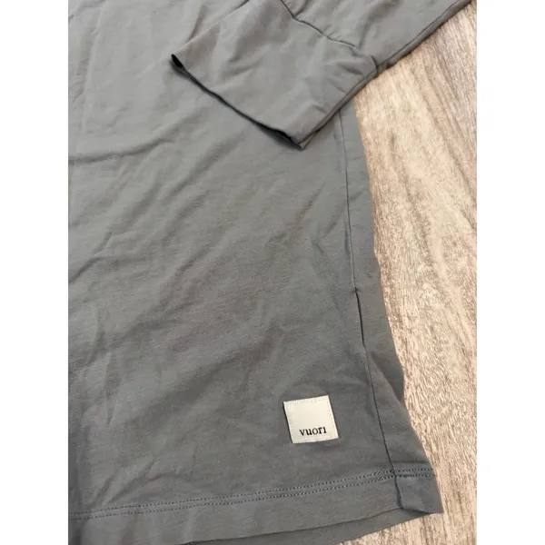 Vuori Womens Relaxed Long Sleeve Crewneck Top Charcoal Gray Size Large - Image 3