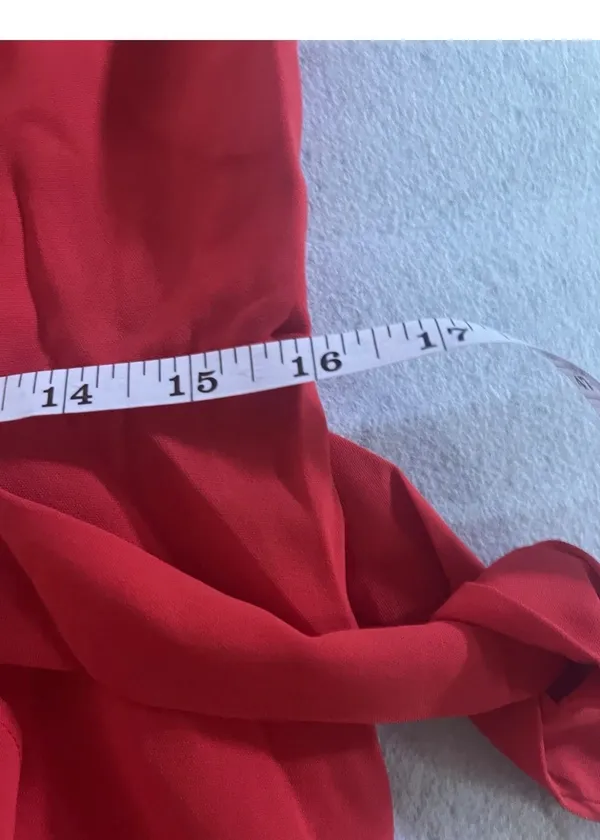Red Fire Hot Lulus Like Backless Mini Dress Ruffle Size M - Image 3
