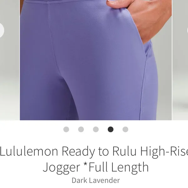 Lululemon Ready to Rulu High-Rise Jogger *Full Length Dark Lavender size 4 EUC - Image 5