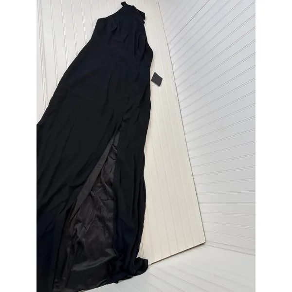 Lulus Captured Your Heart Black Halter Maxi Dress Formal Photoshoot Gala Small - Image 2