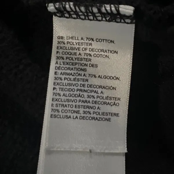 The‎ North Face Full Zip Hoodie Womens Medium Black Logo Sleeve NF0A4PA2 - Image 4