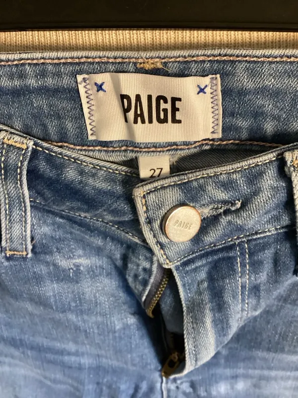 PAIGE Women's Skyline Skinny Ankle Jeans with Raw Hem - Size 27 - Image 2