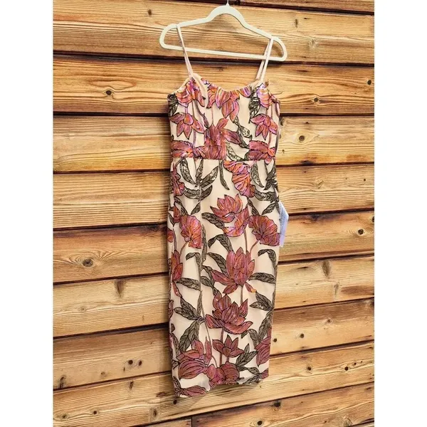NWT Dress The Population DTP Blakely Floral Sequin Dress Size XS - Image 6