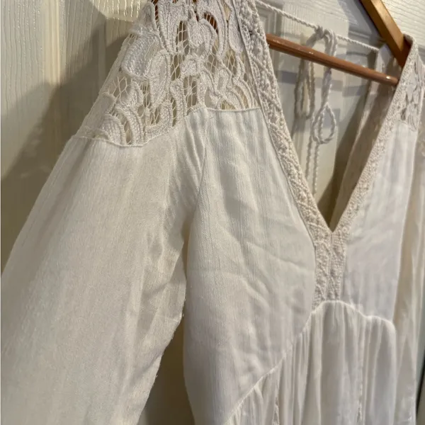 Abercrombie & Fitch Ivory Lace Babydoll Dress - Image 3