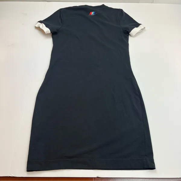 Nike Fitted Womens Black Dress‎ Swoosh SZ Medium Tight Fit Athleisure Streetwear - Image 12