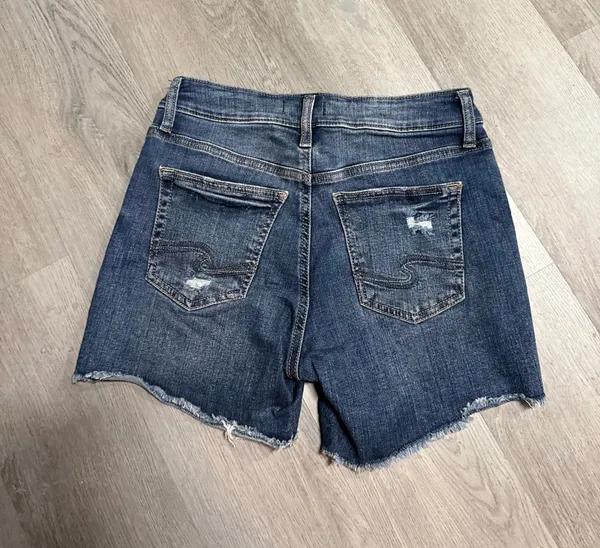 Silver suki denim shorts  - Image 4