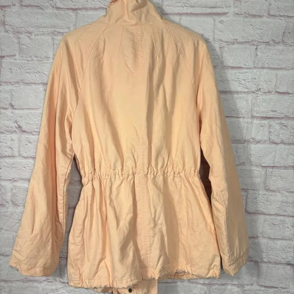 LOFT Women's Medium Peach Lightweight Utility Jacket - Image 8