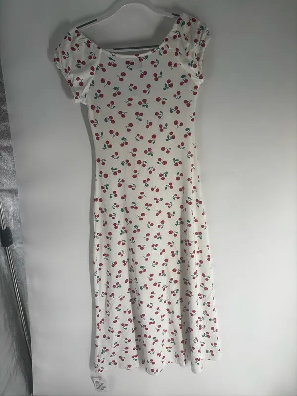 ASOS Cherry Maxi Dress, Off the Shoulder - Image 4