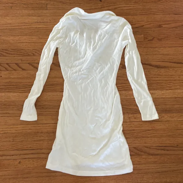 The Fifth Label White Ribbed Dress - Image 3