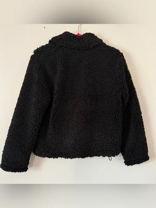 J. Crew Black Teddy Sherpa Half-Zip Jacket - Image 2