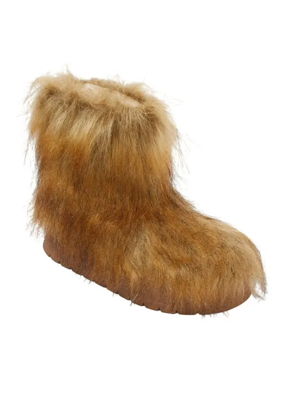 A New Day Womens Terra Boots Faux Fur Fuzzy 94715795 Brown 7M - Image 9