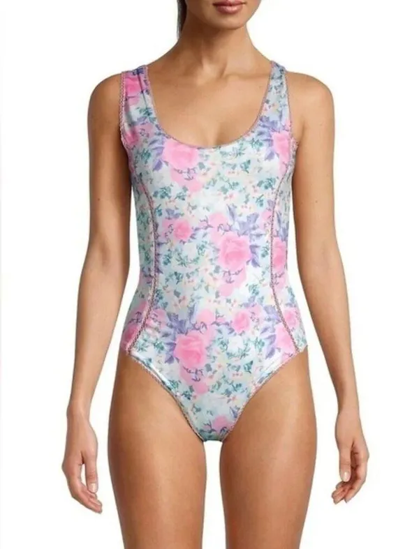 LoveShackFancy Mikkel Floral One-Piece Swimsuit Size XS‎ NWT - Image 2