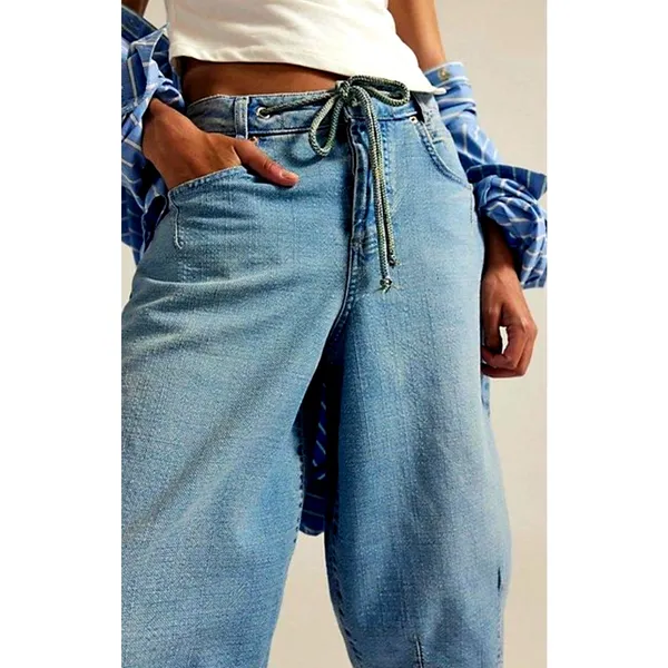 Free People Amada Crop Barrel Jeans Amor 28 - Image 5
