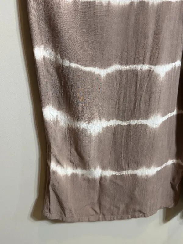 American Eagle Tie Dye Wide Leg Jumpsuit Women's Large Brown Flowy Boho Festival - Image 9