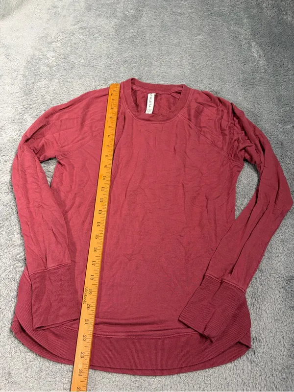 Athleta Long-Sleeve Crew shirt Dusty Rose XS - Image 3