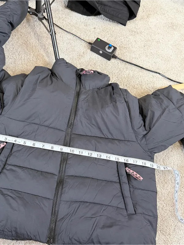 Stoic Women’s Synthetic Insulated Cropped Puffy Jacket in Black S - Image 8