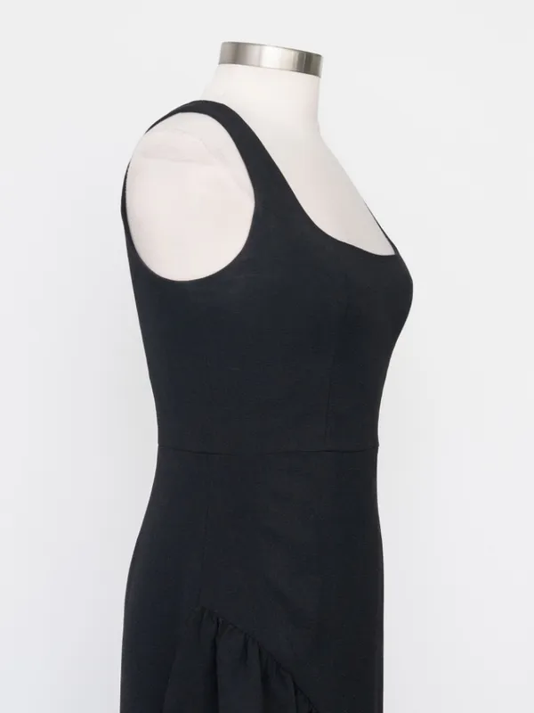Dress the Population‎ - Charlene Asymmetrical Ruffle Mermaid Gown - Image 10
