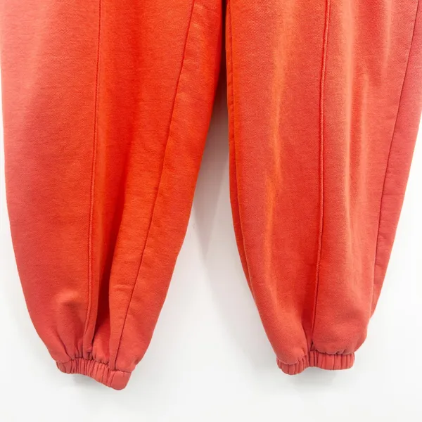 Nike Womens Orange Rogue Oversized Fleece Streetwear Jogger‎ Sweatpants Size M - Image 5