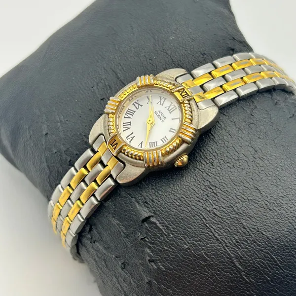 Anne Klein II Two-tone Roman Numerals Women’s Watch Working New Battery - Image 2