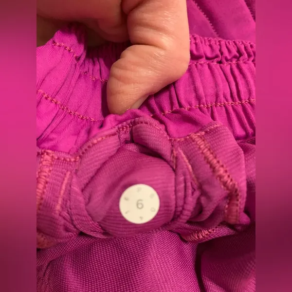 Hotty Hots Low Rise. Drawstring on front. Pink/Purple - Image 3