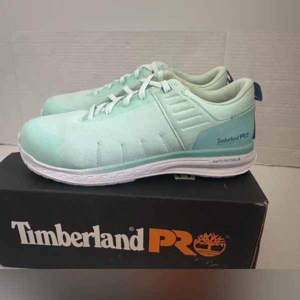 NEW‎ Timberland PRO Women’s Overdrive Composite Safety Toe Blue Shoes Size 9 - Image 2