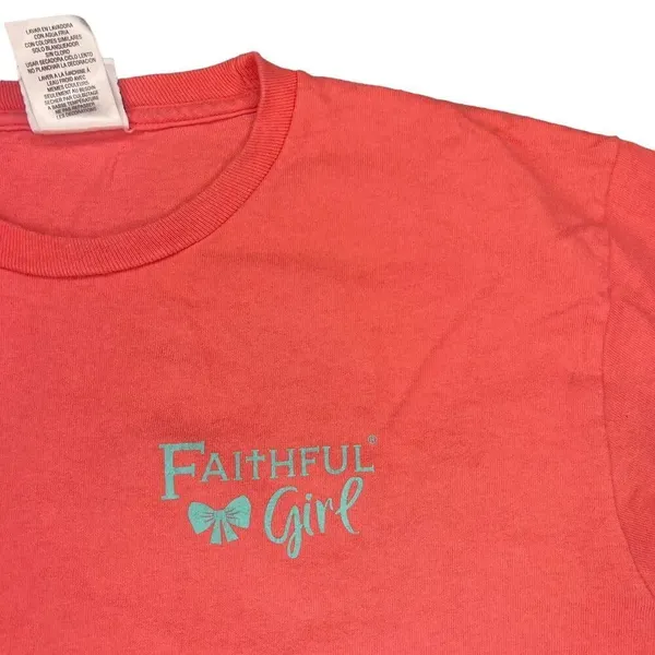Simply Southern Women's Medium "Faithful Girl" Graphic Print Long Sleeve T-Shirt - Image 2