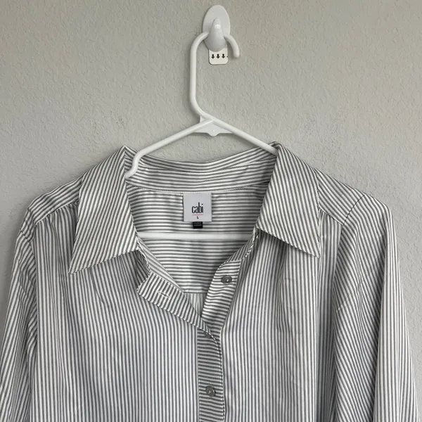 Cabi Striped Blouse Size Large   - Image 3