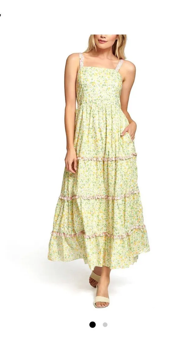 Lost + Wander Sleeveless Floral Tiered dress - Image 3