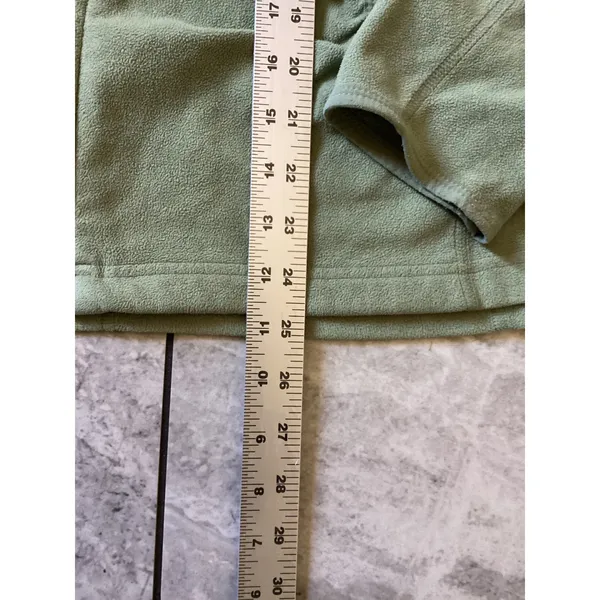 The North Face TKA 100 Fleece Full Zip Hoodie Sage Green Womens Large L - Image 5