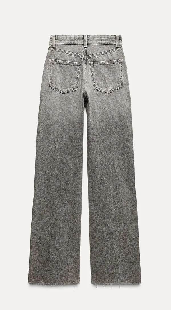 ZARA Wide Leg High Rise Jeans - Image 2