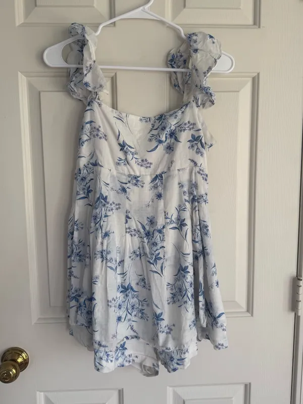 Altard state blue floral romper - Image 2