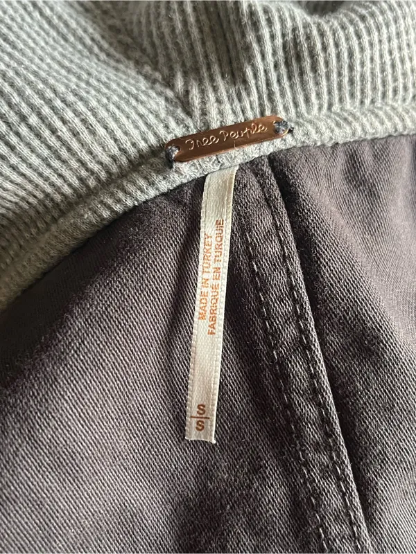 Free People Women’s Weekend Wonderer Gray Hoodie Jacket Size S Oversized - Image 4