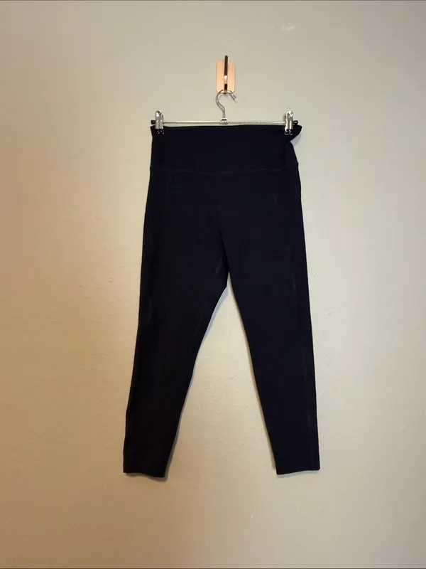 Girlfriend Collective Black Compression High-Rise 7/8 Leggings‎ Size Large - Image 5