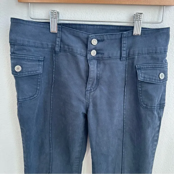 Brandy Melville John Galt Y2K low rise flare twill pants - Image 2