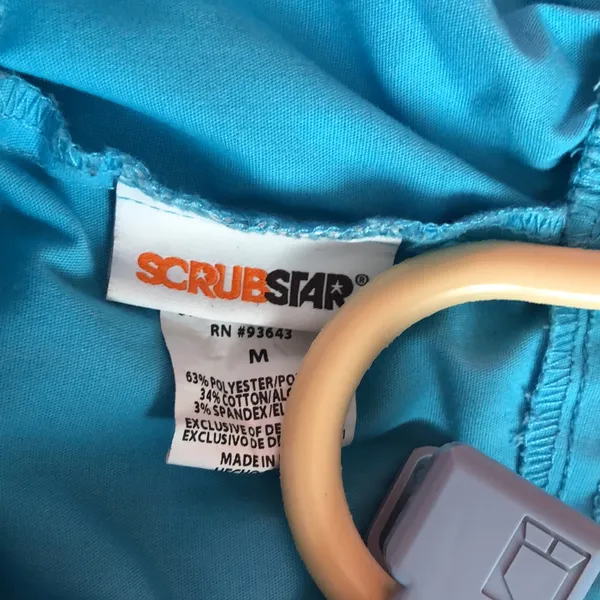 Scrubstar Scrub Bottom Size Medium Blue Color With Drawstring Elastic Waist - Image 5