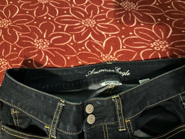 American Eagle Outfitters Bootcut Jeans Dark Blue Denim Women's - Image 2