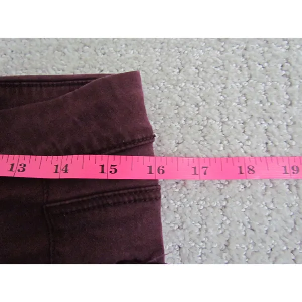 American Eagle Super Stretch Pants 12 Burgundy Skinny Maroon Slim‎ Fit 61607 - Image 7