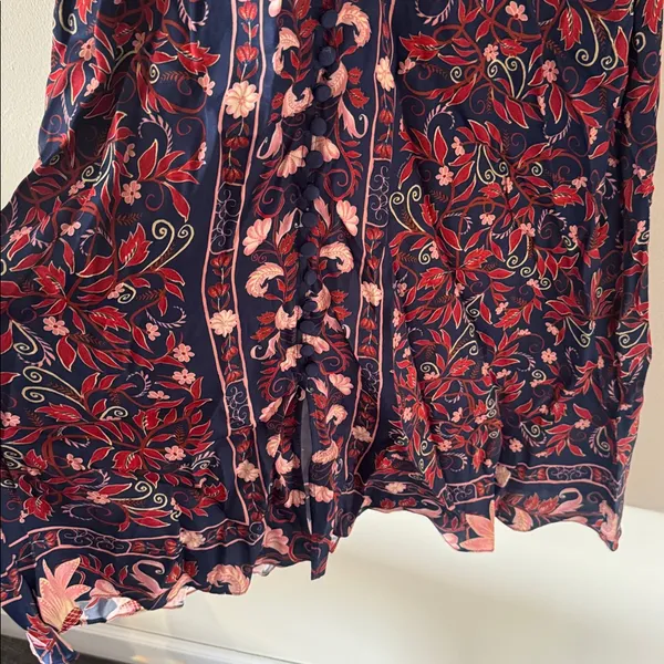 FARM Rio Boho Floral Scarf Print Sleeveless Midi Dress , Size Small, $260 - Image 9