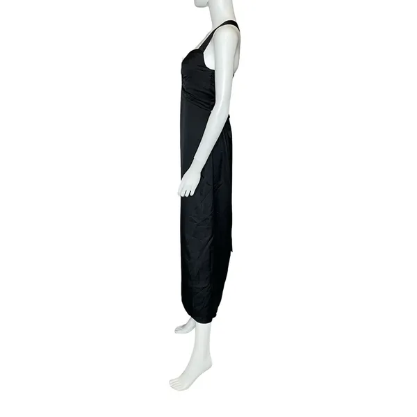 Show Me Your MuMu Mina Midi Dress Black Luxe Satin Women’s Sz S - Image 3