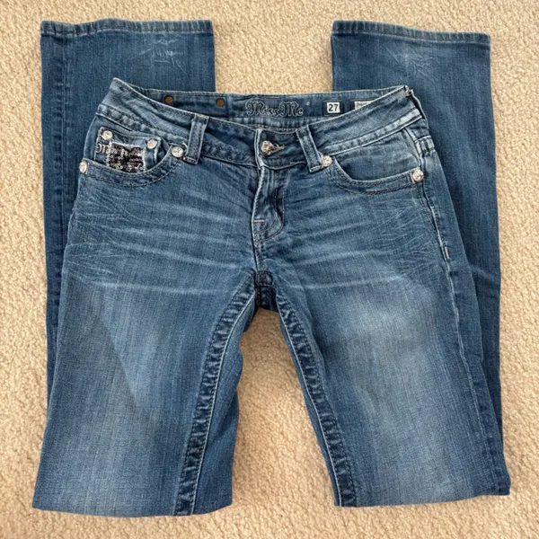 Miss Me Bling Bootcut Jeans - Image 4