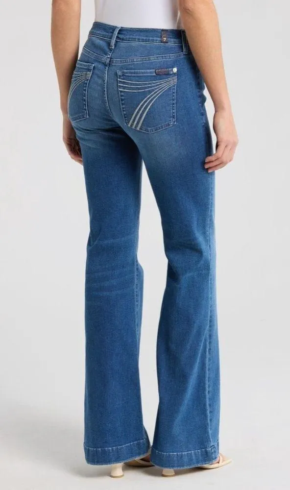 NWT 7 For All Mankind Dojo Tonal Wide Leg Jeans - Image 2