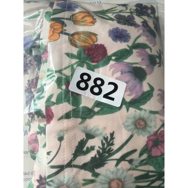 Cider Women Cream Wildflower Botanical Print Mock Neck Long Sleeve Top XL NEW - Image 9