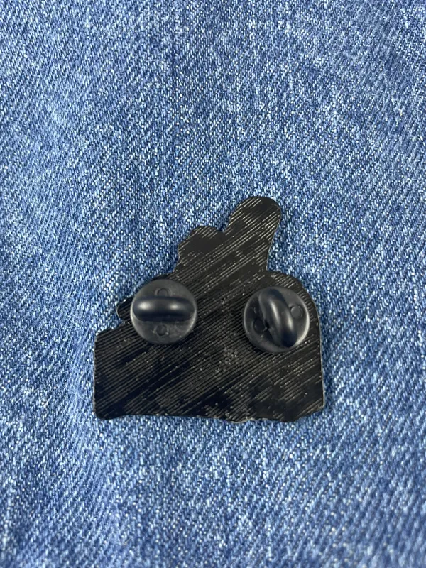 Simpsons Enamel Pin Black - Image 2