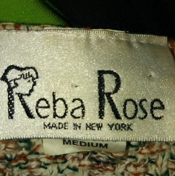 Reba Rose M Pullover Cotton Knit Sweater Top Gray Size M - Image 3