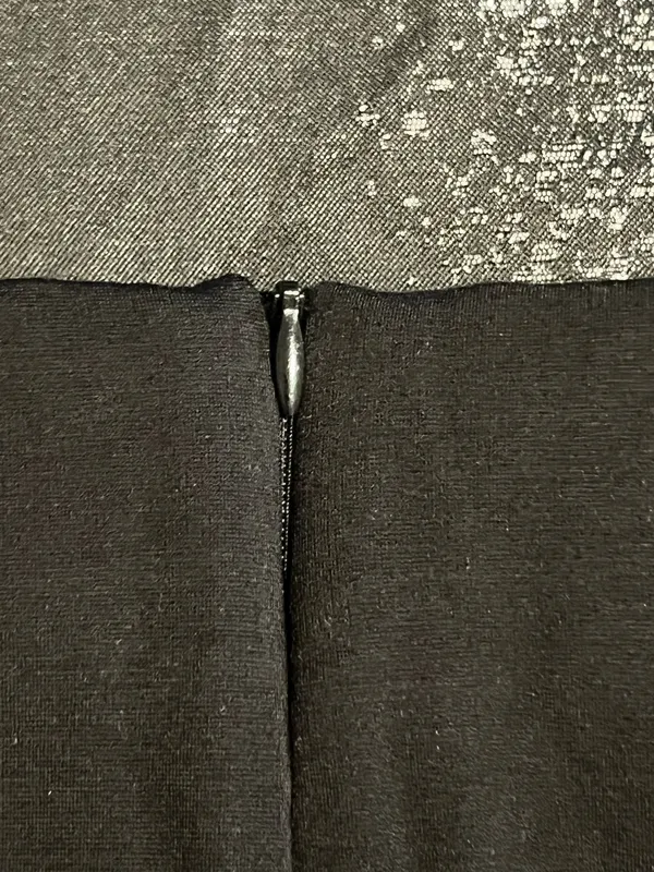 Saks Fifth Avenue Womens XL NWT Pleated Flap Pocket Utility Mini Skirt- Black - Image 4