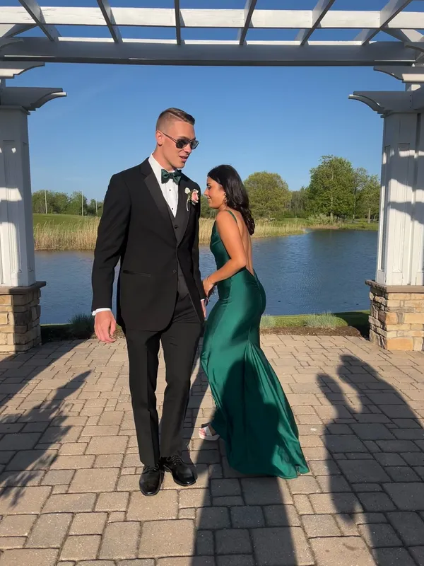 Amoris maxi dress open back Green Size M - Image 8