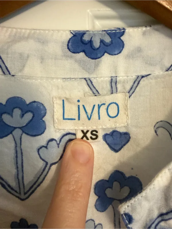 Livro Blockprint Tunic Size XS STAIN White - Image 2