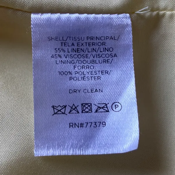 Ann Taylor Butter Yellow Linen Vest - Image 9