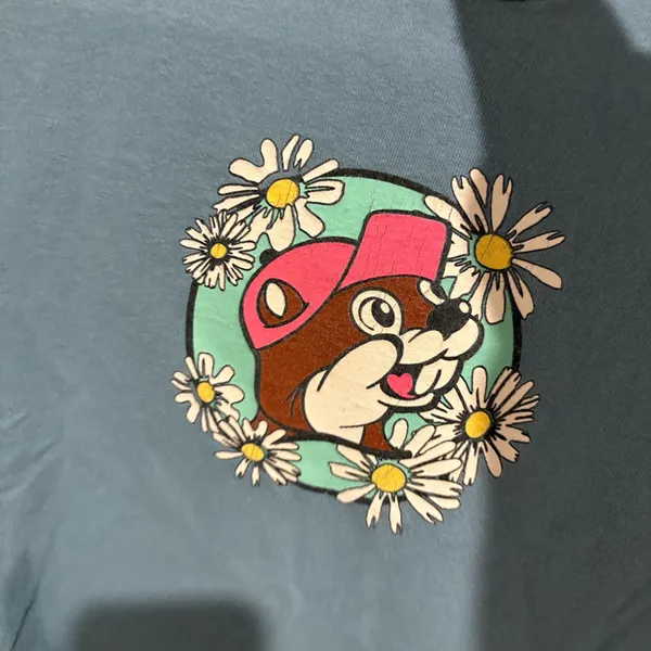 Buc-ee's‎ Honey Bees & Buc-ee's Please blue t shirt Women's SMALL - Image 4
